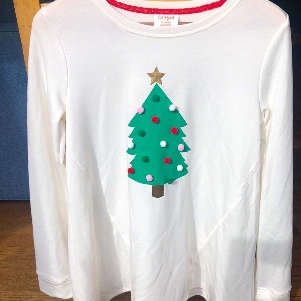 GIRLS Christmas Tunic Tee NWT Girls XL